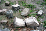 Nalezené pískovcové fragmenty 2005